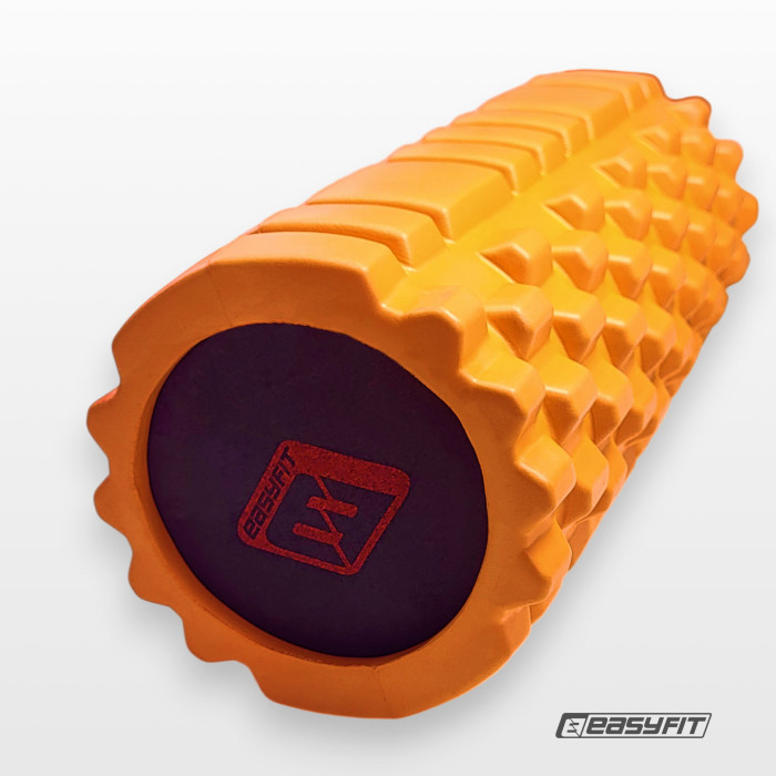 Масажний ролик EasyFit Solid Roller v.1.1s 33 см помаранчевий