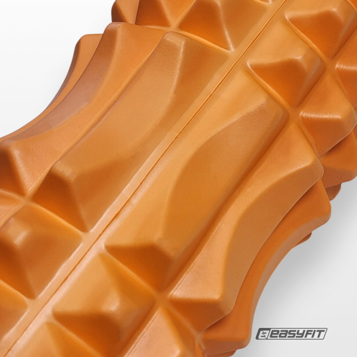 Масажний ролик EasyFit Solid Roller v.1.2s 33х13 см помаранчевий