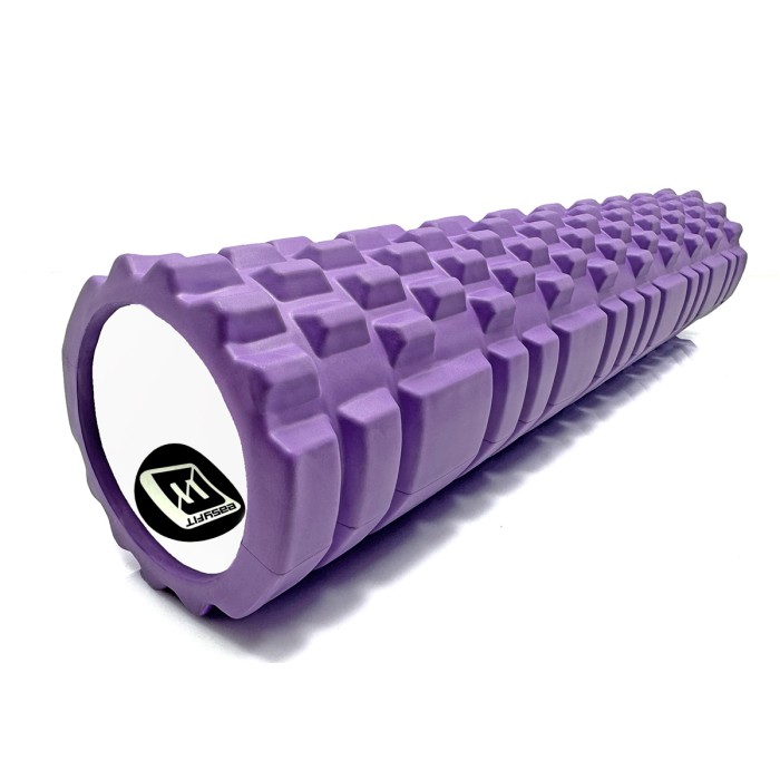 Массажный роллер EasyFit Grid Roller 60 см v.3.1 фиолетовый