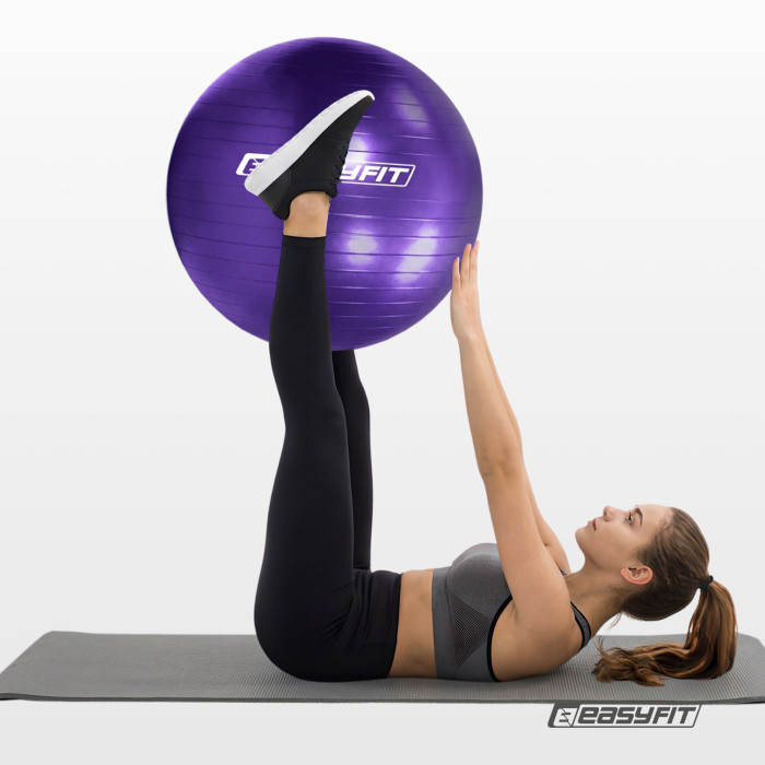 М'яч для фітнеса EasyFit 85 см фіолетовий