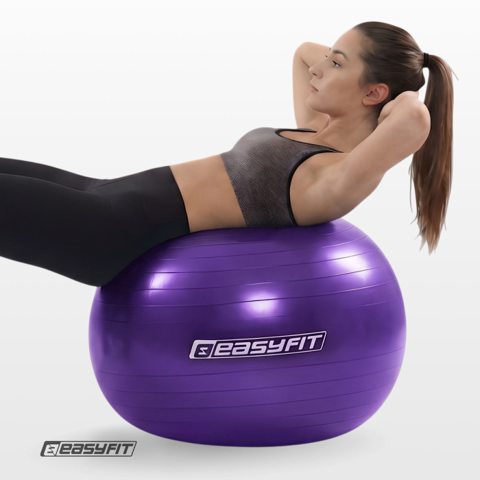 М'яч для фітнеса EasyFit 85 см фіолетовий