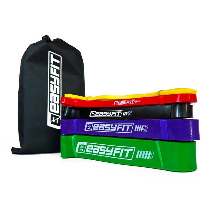 Резиновые петли EasyFit: набор 1-65 кг (5 шт)