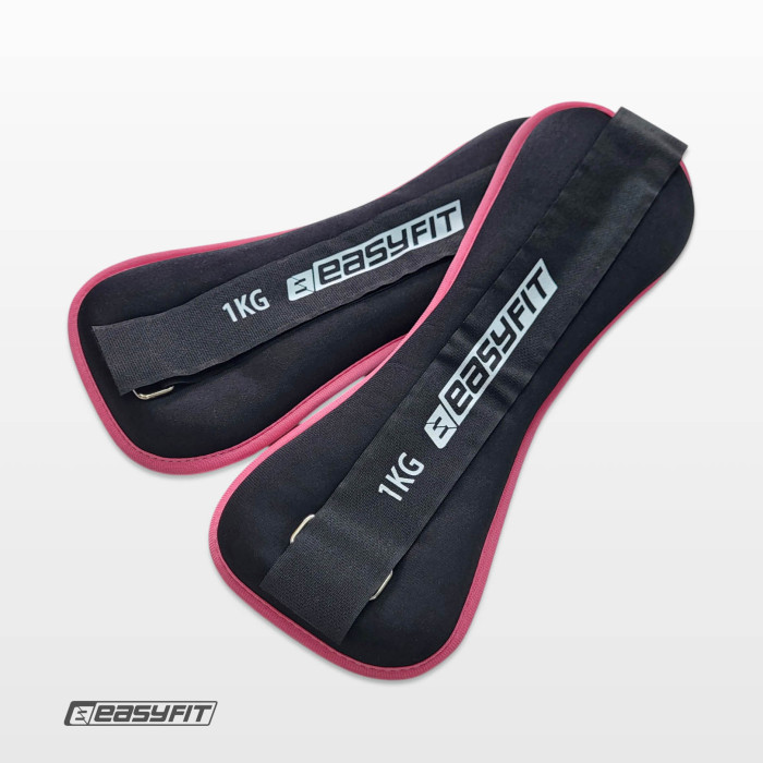 Утяжелители EasyFit Comfort 1 кг для ног и рук с металлом (пара)