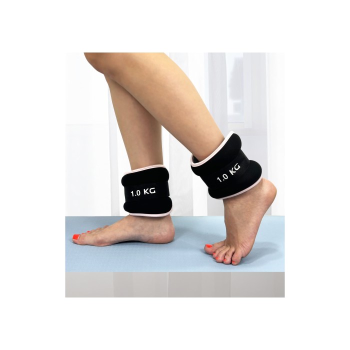 Утяжелители EasyFit Comfort 1 кг для ног и рук с металлом (пара)