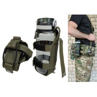 Подсумок под бутылку олива (MOLLE, подсумок на разгрузку, жилет, РПС)