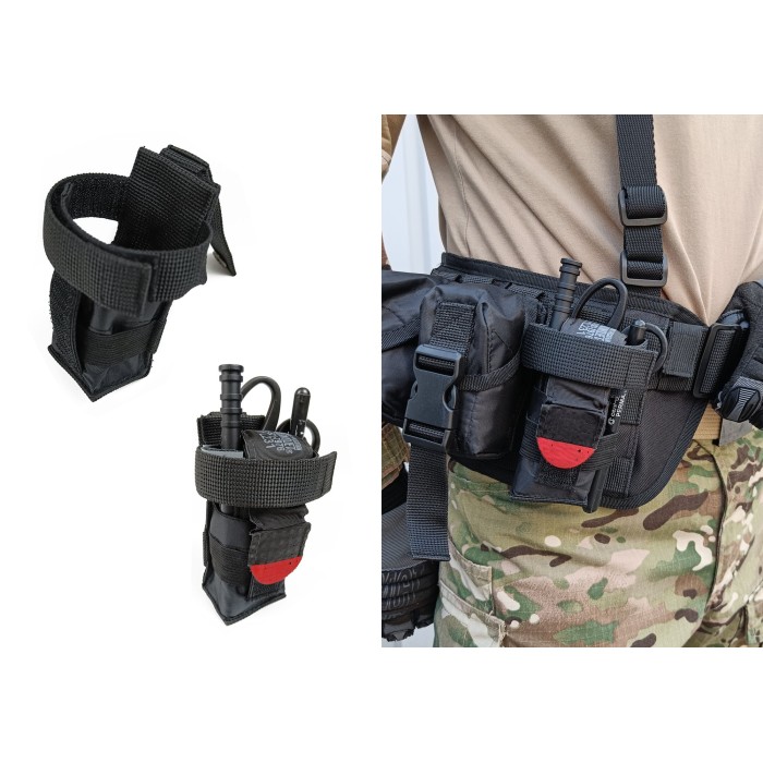 Подсумок под турникет черный (MOLLE, CAT, подсумок на разгрузку, жилет, РПС)