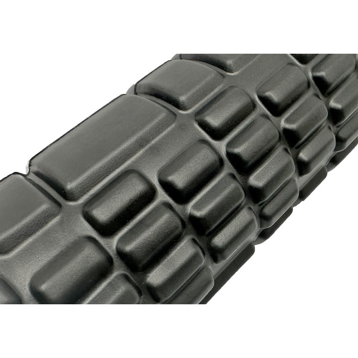 Массажный роллер EasyFit Solid Grid Roller Mini 30 см черный
