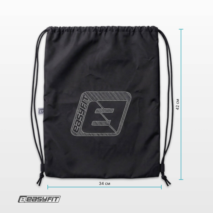 Сумка спортивна для взуття або інвентарю EasyFit чорна