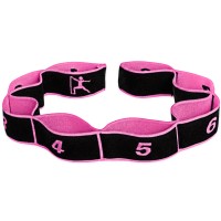 Эспандер ленточный EasyFit с петлями для тренировок розовый (EASY)