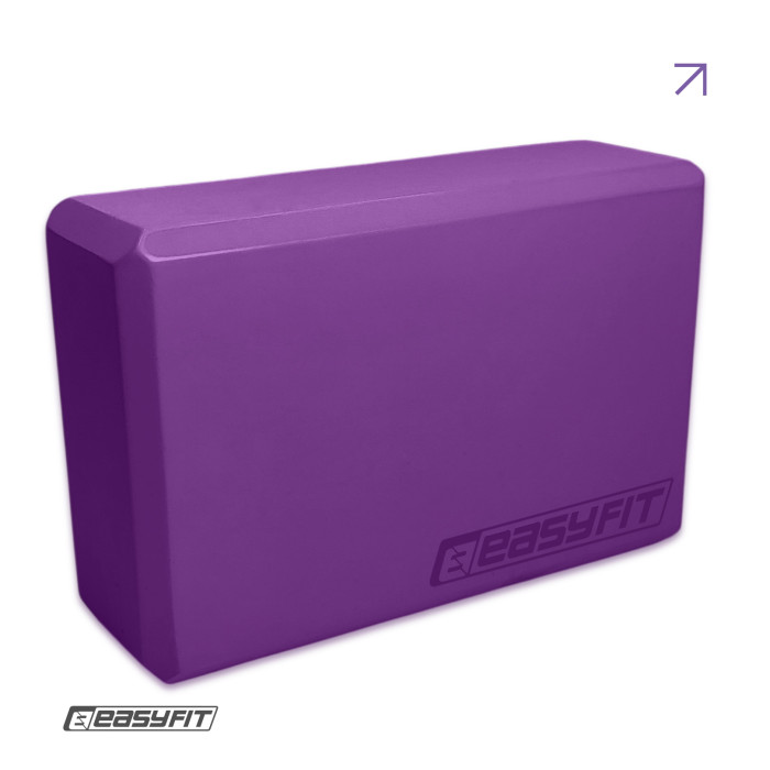 Блок для йоги EasyFit EVA Фиолетовый
