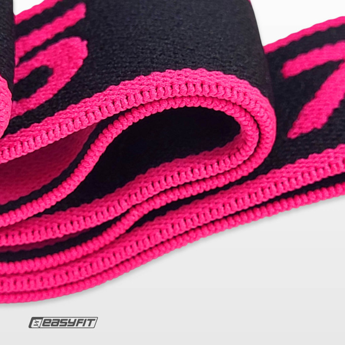 Эспандер ленточный EasyFit с петлями для тренировок розовый (EASY)