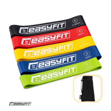 Гумові кільця для фітнесу EasyFit набір 5 шт