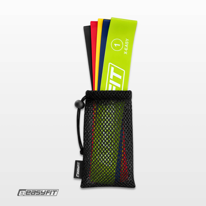 Гумові кільця для фітнесу EasyFit набір 5 шт