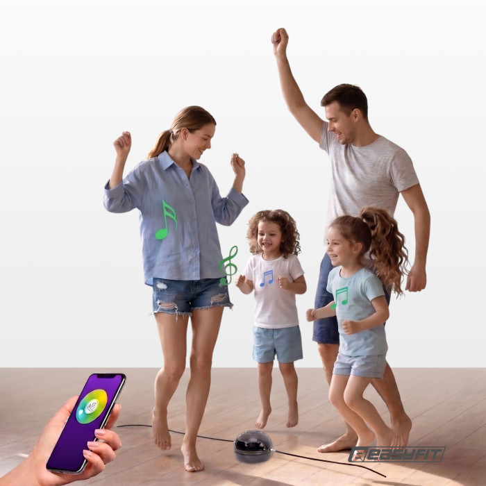 Интеллектуальная музыкальная скакалка EasyFit SmartJump + пульт управления