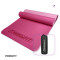 Килимок для йоги та фітнеса EasyFit TPE+TC 6мм двошаровий + Чохол рожевий з св.рожевим