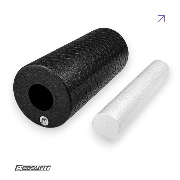 Массажный ролик EasyFit LightWeight 33х14 см с массажером для стоп 33х5 см