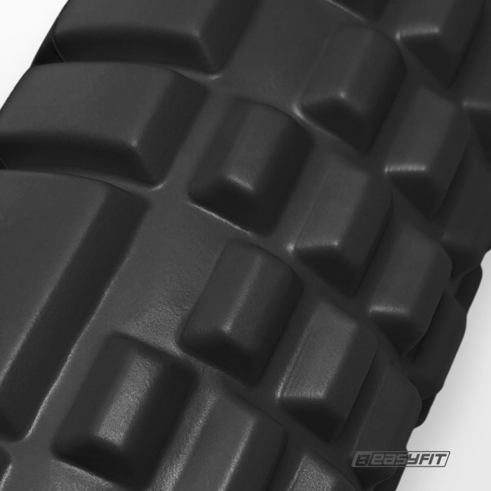 Масажний ролик EasyFit Solid Roller v.1.1s 33 см чорний