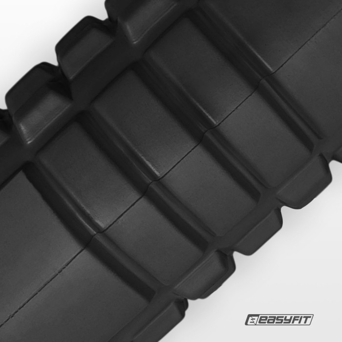 Масажний ролик EasyFit Solid Roller v.1.1s 33 см чорний