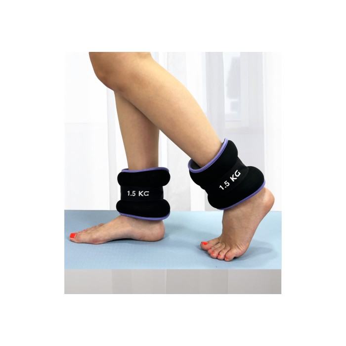 Утяжелители EasyFit Comfort 1,5 кг для ног и рук с металлом (пара)