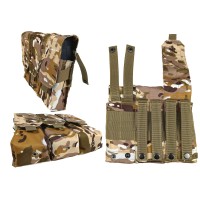 Подсумок под 6 магазинов АК/РПК тройной мультикам степной Multicam Arid (MOLLE, подсумок на разгрузку, жилет, РПС)