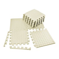 Татами мат EasyFit 8 шт (30х30х1 см) ласточкин хвост белый