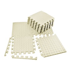 Татами мат EasyFit 8 шт (30х30х1 см) ласточкин хвост белый