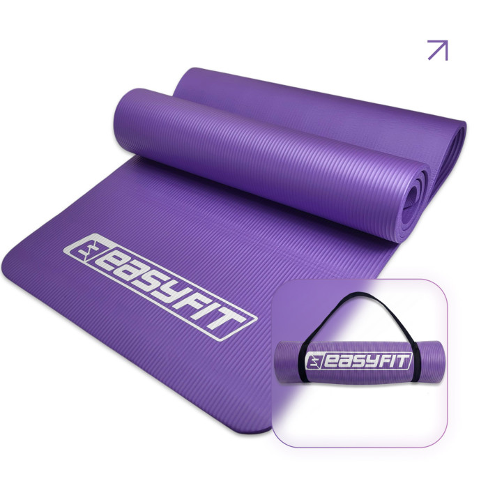 Коврик для фитнеса и йоги EasyFit NBR 10 мм Фиолетовый
