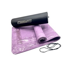 Коврик для йоги и фитнеса EasyFit PER Premium Mat 8 мм + Чехол фиолетовый