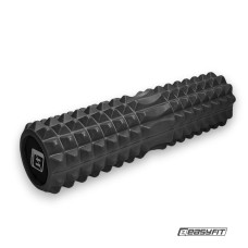Масажний ролик EasyFit Solid Grid Roller 45 см v.2.2s чорний