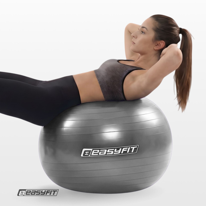 М'яч для фітнеса EasyFit 85 см сірий