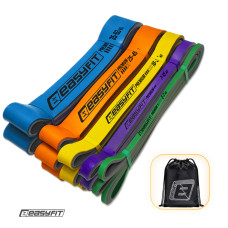 Набор двухслойных резинок для подтягиваний EasyFit Premium 2-63 кг (5 шт)