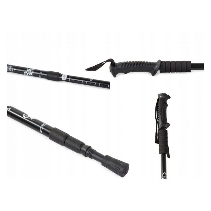 Палка для скандинавской ходьбы EasyFit Energia черная