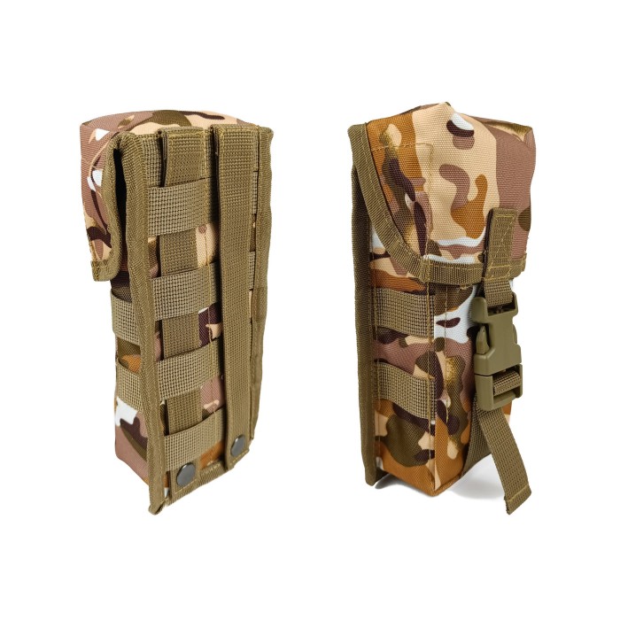 Подсумок под два магазина АК одинарный закрытый Multicam Arid (MOLLE, подсумок на разгрузку, жилет, РПС)