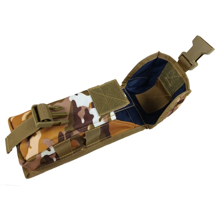Подсумок под два магазина АК одинарный закрытый Multicam Arid (MOLLE, подсумок на разгрузку, жилет, РПС)