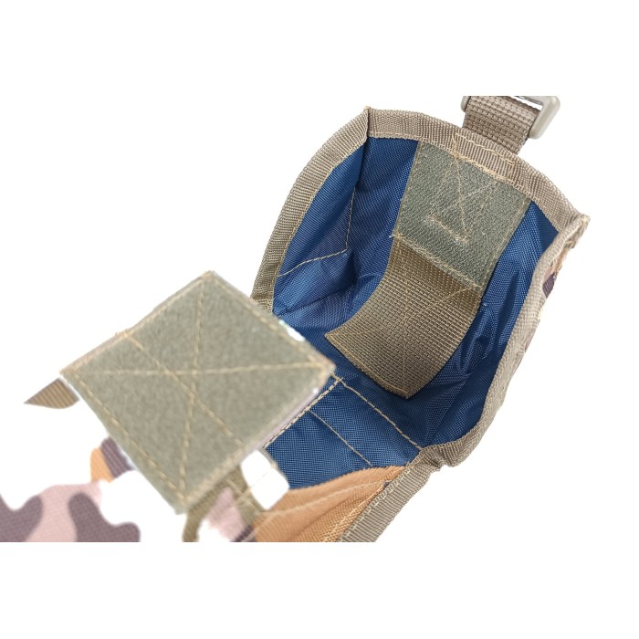 Подсумок под два магазина АК одинарный закрытый Multicam Arid (MOLLE, подсумок на разгрузку, жилет, РПС)