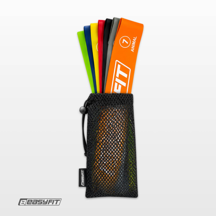 Резинки для фитнеса EasyFit набор 7 шт