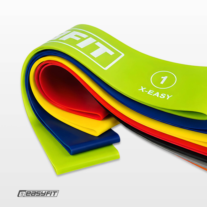 Резинки для фитнеса EasyFit набор 7 шт