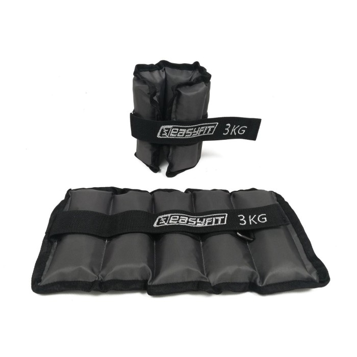 Утяжелители для ног и рук с металлом EasyFit Metal 3 кг (пара)