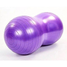 М'яч для фітнеса EasyFit Peanut 45х90 см фіолетовий (фітбол горіх-арахіс)