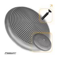 Балансировочная подушка массажная EasyFit Balance Cushion-A серая + насос