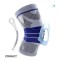 Бандаж (фиксатор) коленного сустава с ребрами жесткости и силиконовой вставкой. Размер XL