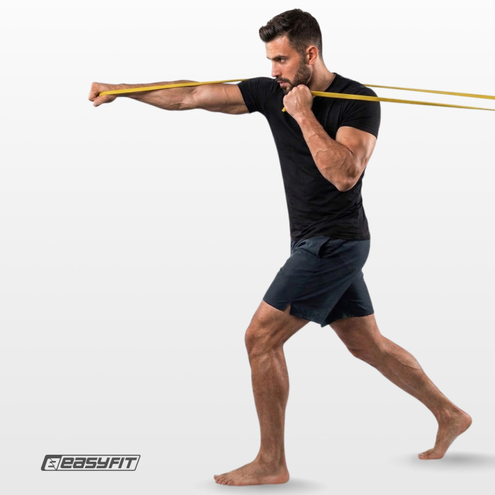 Борцовская резина EasyFit - жгут 10 м жовтий (Medium)