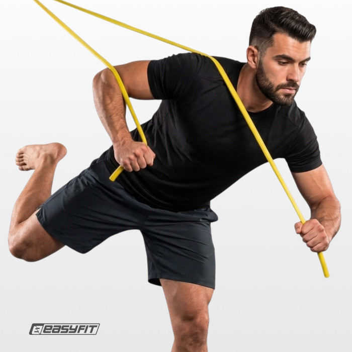 Борцовская резина EasyFit - жгут 10 м жовтий (Medium)
