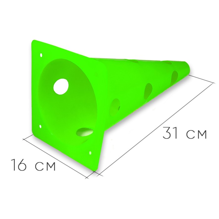Конус-фишка спортивная EasyFit 31 см зеленая