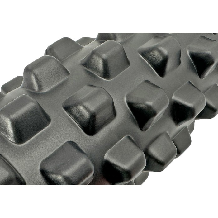 Массажный ролик EasyFit Grid Roller PRO 33 см Черный
