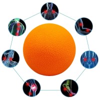 Массажный мячик EasyFit TPR 6 см оранжевый