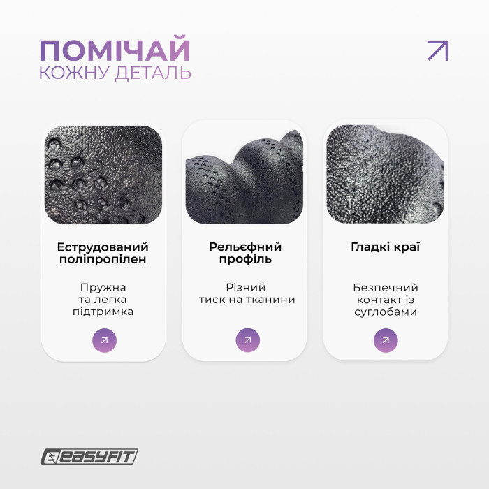 Массажный ролик EasyFit SlateShaper 45 см черный