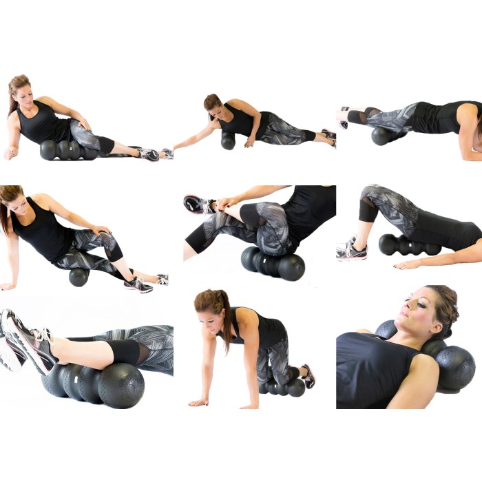 Массажный ролик EasyFit SlateShaper 45 см черный