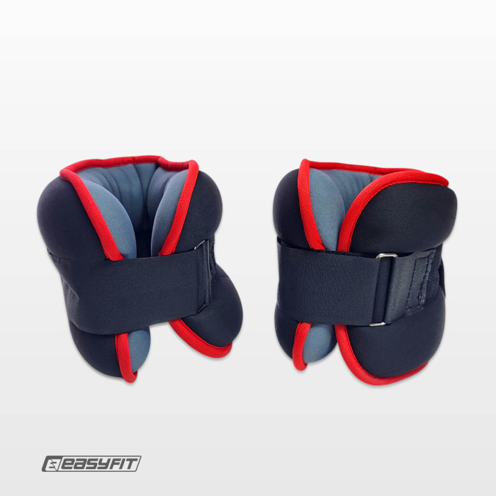 Утяжелители EasyFit Comfort 2,5 кг для ног и рук с металлом (пара)