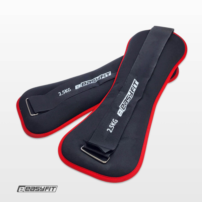 Утяжелители EasyFit Comfort 2,5 кг для ног и рук с металлом (пара)